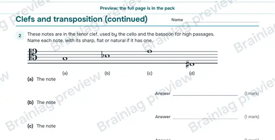 Page 3: Clefs and transposition