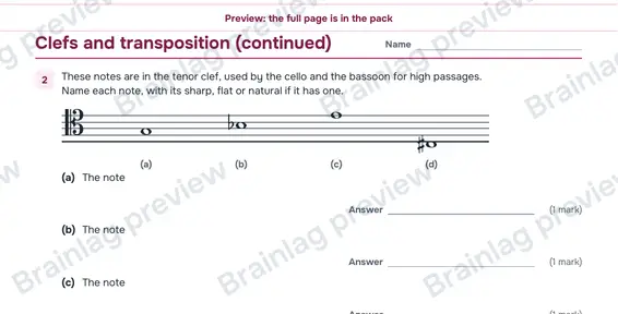 Page 3: Clefs and transposition