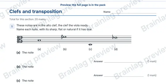Page 2: Clefs and transposition