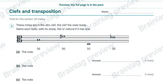 Page 2: Clefs and transposition