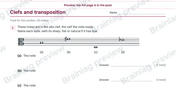 Page 2: Clefs and transposition