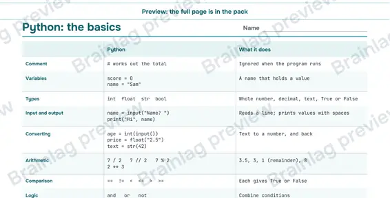 Page 2: Python: the basics