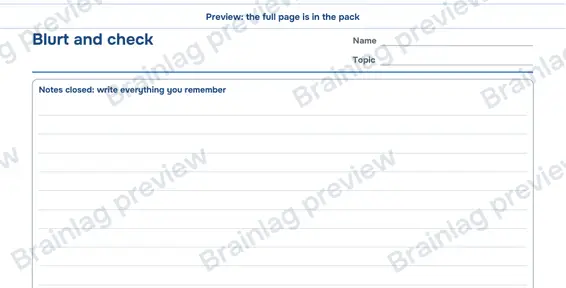 Page 6: Blurt and check