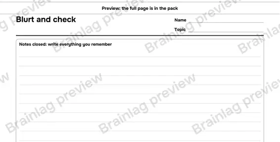 Page 6: Blurt and check