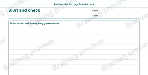 Page 6: Blurt and check