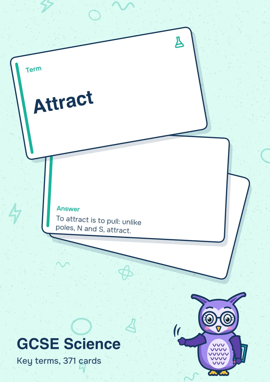 Cards from the GCSE Science key terms deck