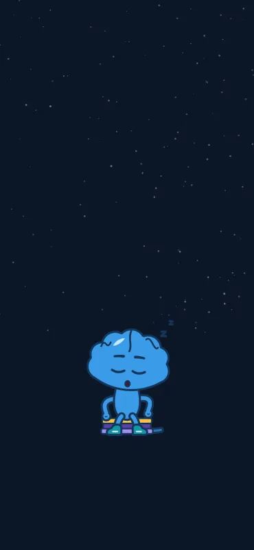 The Lights out wallpaper on a phone lock screen